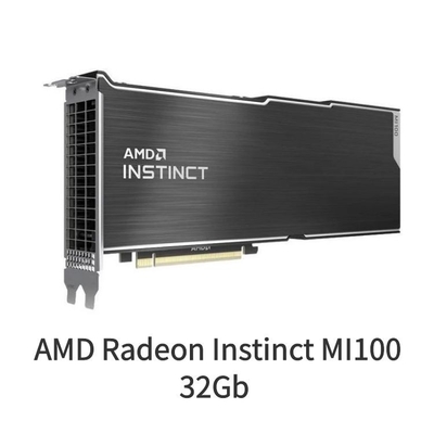 AMD 라데온 본능 Mi100 HBM2 32GB 그래픽 카드 1.2GHz 4096 비트