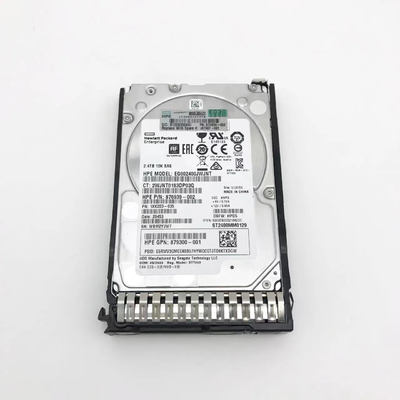 원본 881457-B21 HPE 2.4TB SAS 12G 엔터프라이즈 10K SFF SC 512e DS HDD 881507-001 HPE 서버 G8/G9/G10