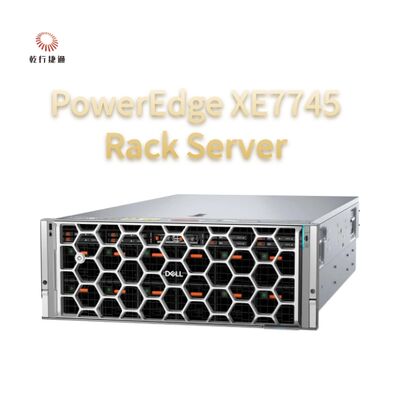 PowerEdge XE7745 랙 서버 유연한 AI 가속 PowerEdge XE7745는 추론 및 모델 미세 조정을 위한 유연한 공랭식 PCIe GPU 구성을 통해 엔터프라이즈 AI 인사이트를 지원합니다.