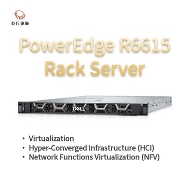 Dell PowerEdge R6615 1U 랙 서버 (128GB 메모리 및 직접 액체 냉각 포함), 맞춤형 스토리지 서버, 2웨이 서버