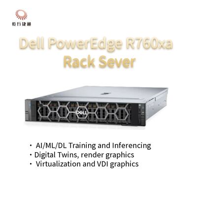 고성능 서버, 대규모 워크로드용 PowerEdge R760xa 랙 서버 시스템 재고 보유