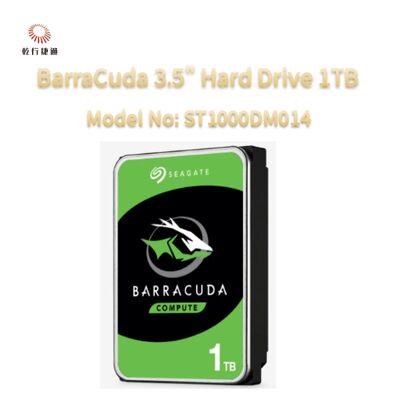 Seagate BarraCuda 3.5" 하드 드라이브 1TB 모델 번호: ST1000DM014