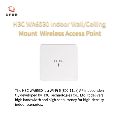 H3C WA6530 실내 벽/상장 설치 Wi-Fi 6 (802.11ax) 무선 액세스 포인트