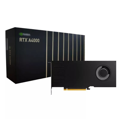 NVIDIA RTX A4000 16GB GDDR6 그래픽 카드 256 비트 448GB/S 단일 슬롯 GPU