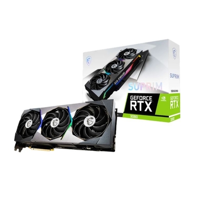 MSI 지포스 RTX 3080 SUPRIM Ｘ 12G 비 LHR 게임 그래픽 카드 384 비트