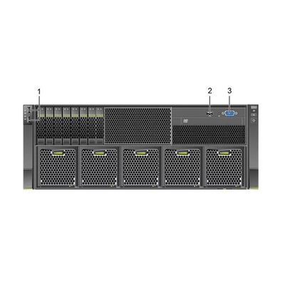44 3.5 인치 하드 디스크 화웨이 퓨젼 서버 32 DDR4 DIMMs 5288 V6 4U 랙 서버