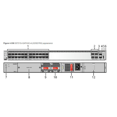 화웨이 S1730S -S24P4S A 데이터콤은 4 기가비트 SFP + 포 +를 바꿉니다