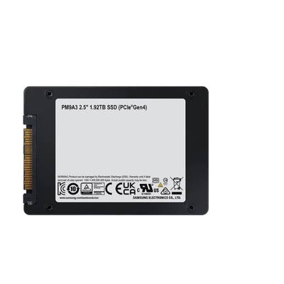 PM9A3 삼성 고체 상태 드라이브 SSD 2.5 U.2 NVME 쉬 4 1.92TB