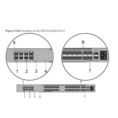 네트워크 통신 데이터콤은 화웨이 S5731S-S32ST4X-A1을 바꿉니다