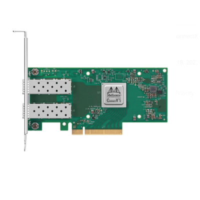 멜라녹스 MCX512A-ACUT 커넥트X-5 이더넷 어댑터 카드 2x 포트 10/25 GbE SFP28 PCIe 3.0 X8