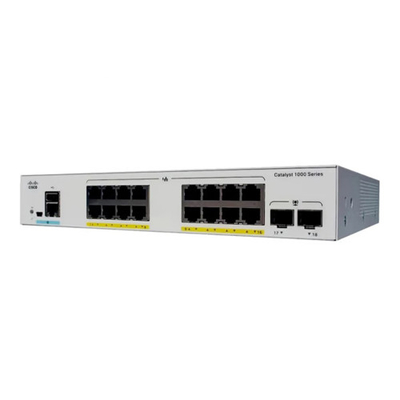 시스코 C1000-16P-2G-L 기가비트 레이어 2 네트워크 관리 엔터프라이즈 스위치 16 포트 RJ45 PoE+ 2SFP 광학 업링크 120W