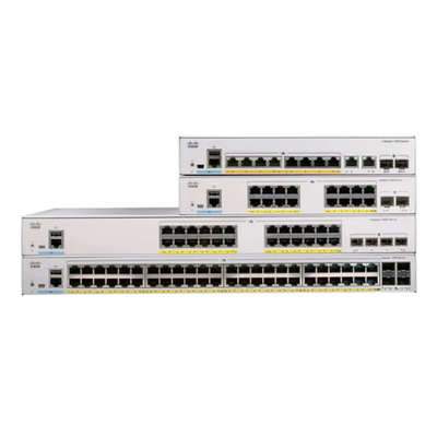 네트워크 관리 스위치 시스코 C1000-8P-E-2G-L 8-포트 기가비트 2x 1G SFP 및 RJ-45 컴보 업링크 POE 67W