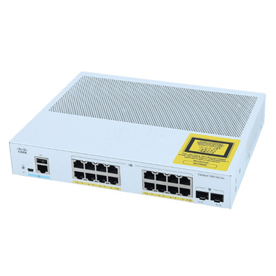 시스코 C1000-16P-2G-L 기가비트 레이어 2 네트워크 관리 엔터프라이즈 스위치 16 포트 RJ45 PoE+ 2SFP 광학 업링크 120W