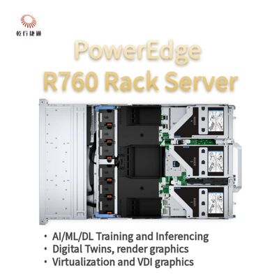 Dell PowerEdge R760 랙 서버 모델, 플래시 스토리지 시스템, Xeon CPU 서버