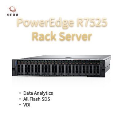 Dell PowerEdge R7525 2U 랙 서버는 강력한 성능과 유연한 구성을 제공합니다