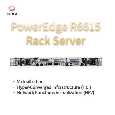 Dell PowerEdge R6615 1U 랙 서버 (128GB 메모리 및 직접 액체 냉각 포함), 맞춤형 스토리지 서버, 2웨이 서버