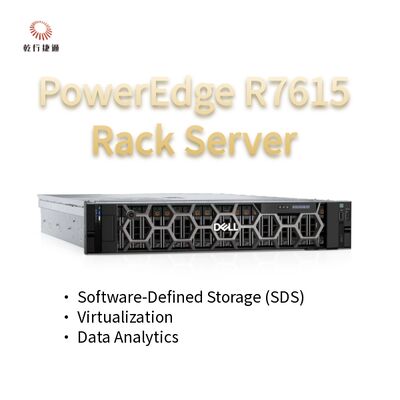 Dell PowerEdge R7615 2U 서버 (128코어 랙 서버), 맞춤형 스토리지 서버, 2웨이 서버