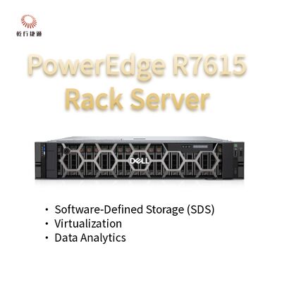 Dell PowerEdge R7615 2U 서버 (128코어 랙 서버), 맞춤형 스토리지 서버, 2웨이 서버