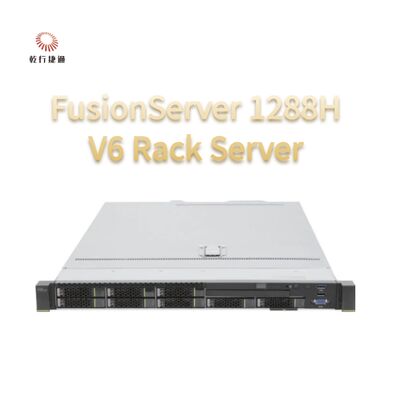 1288H V6 화웨이 퓨전서버는 32 DDR4 DIMM과 10 2.5 인치 하드 디스크 1U를 지원합니다