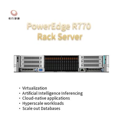 PowerEdge R770 2U 듀얼 소켓 랙 서버 Intel Xeon 6 프로세서