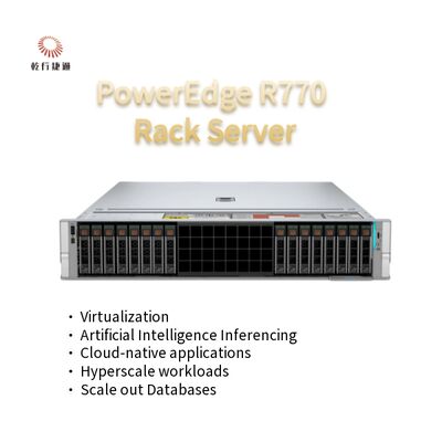 PowerEdge R770 2U 듀얼 소켓 랙 서버 Intel Xeon 6 프로세서