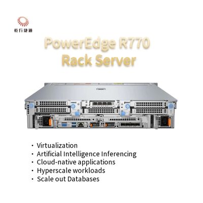 PowerEdge R770 2U 듀얼 소켓 랙 서버 Intel Xeon 6 프로세서