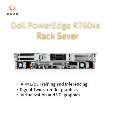 고성능 서버, 대규모 워크로드용 PowerEdge R760xa 랙 서버 시스템 재고 보유