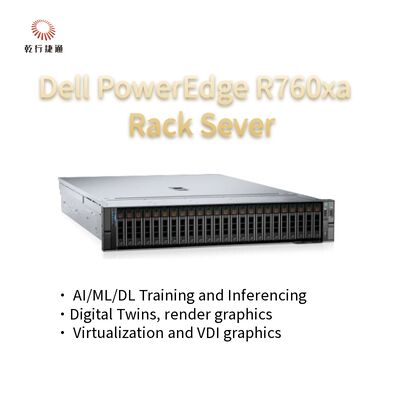 고성능 서버, 대규모 워크로드용 PowerEdge R760xa 랙 서버 시스템 재고 보유
