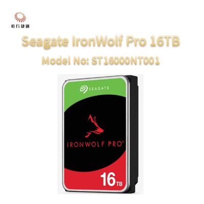 Seagate IronWolf Pro 16TB 모델 번호: ST16000NT001