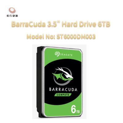 Seagate BarraCuda 3.5인치 하드 드라이브 6TB 모델 번호: ST6000DM003