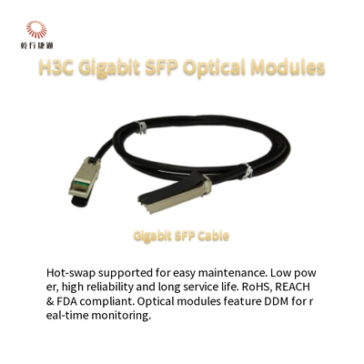H3C 기가비트 SFP 광 모듈 저전력 소비 및 열 교환 가능한 SFP-GE-LX-SM1310-S